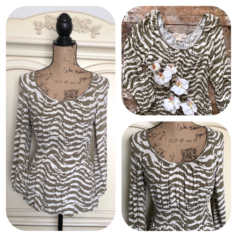 Michael Kors Zebra Print Blouse